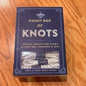 Handy Box of Knots with Rope-new in box